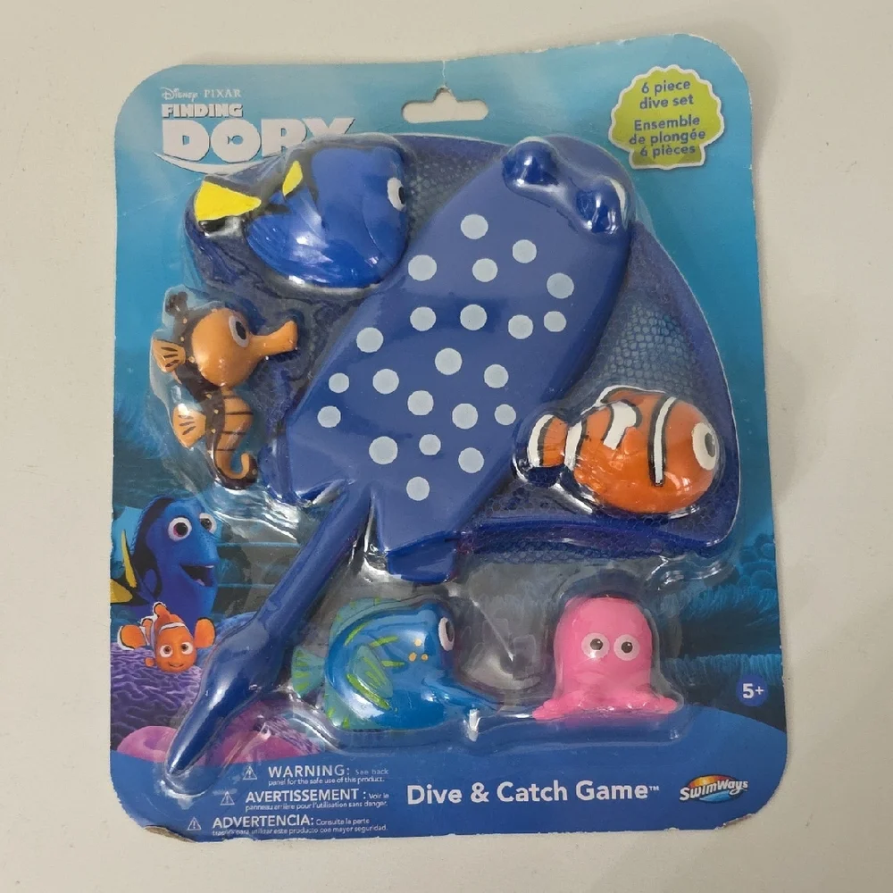 Disney Finding Dory Dive & Catch Game - Blue and Orange, New-in-Pack